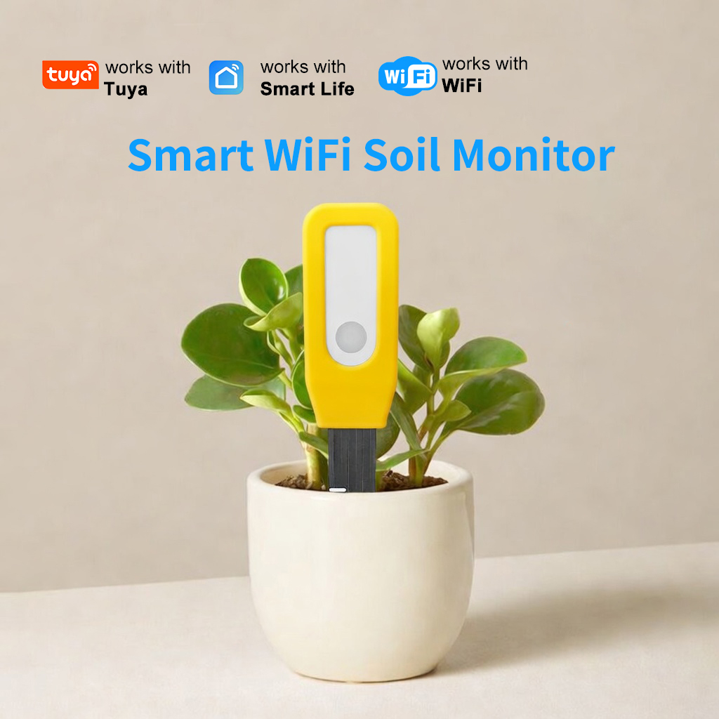 Smart Urban Garden - Monitor de Solo WiFi Tuya Smart: