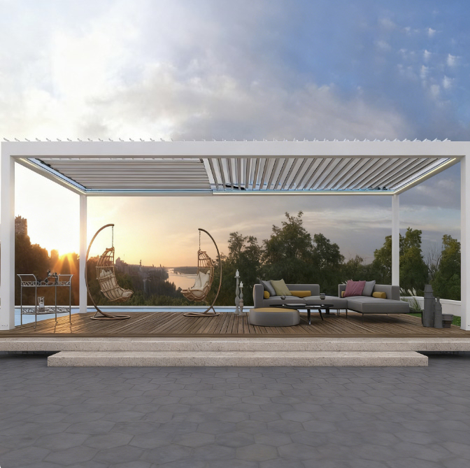 Smart Garden Electric Pergola - Pérgola Veneziana de Alumínio, Pavilhão Elétrico