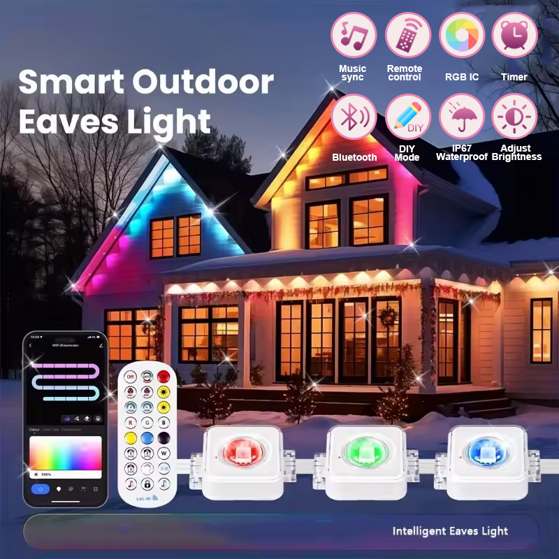Smart Led Garden - Luzes externas permanentes de 150 pés,