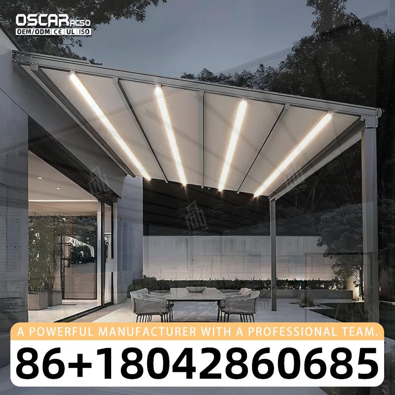 Smart Garden Electric Pergola - Toldo Elétrico Automático Retrátil para Exterior