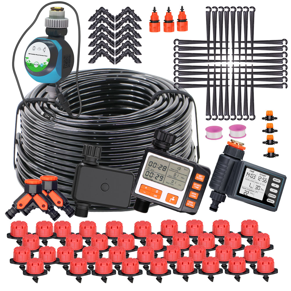 Smart Urban Garden - 50-5M 1/4 ''Mangueira Ajustável Drippers Rega