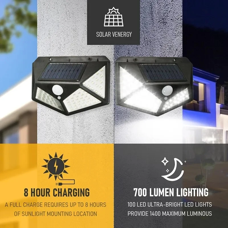 Smart Zen Garden - 100led multifuncional lâmpada solar ao ar