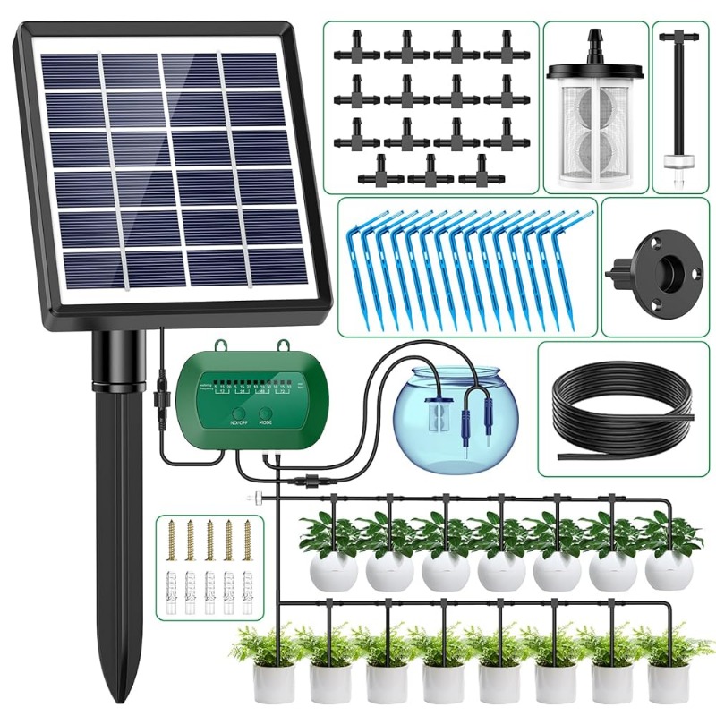 Smart Zen Garden - Kit de irrigação solar inteligente, 6v,