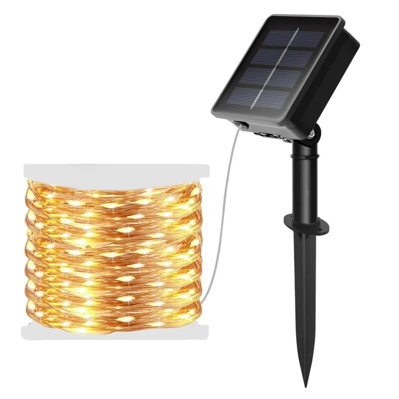 Smart Zen Garden - Impermeável cobre fio LED String Lights,