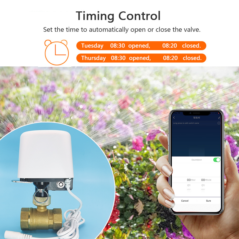 Válvula de Água Tuya Zigbee Wi - Smart Garden Water avaliação e preço
