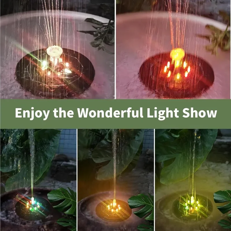 Solar Rotating LED Fountain Li - Smart Zen Garden avaliação e preço