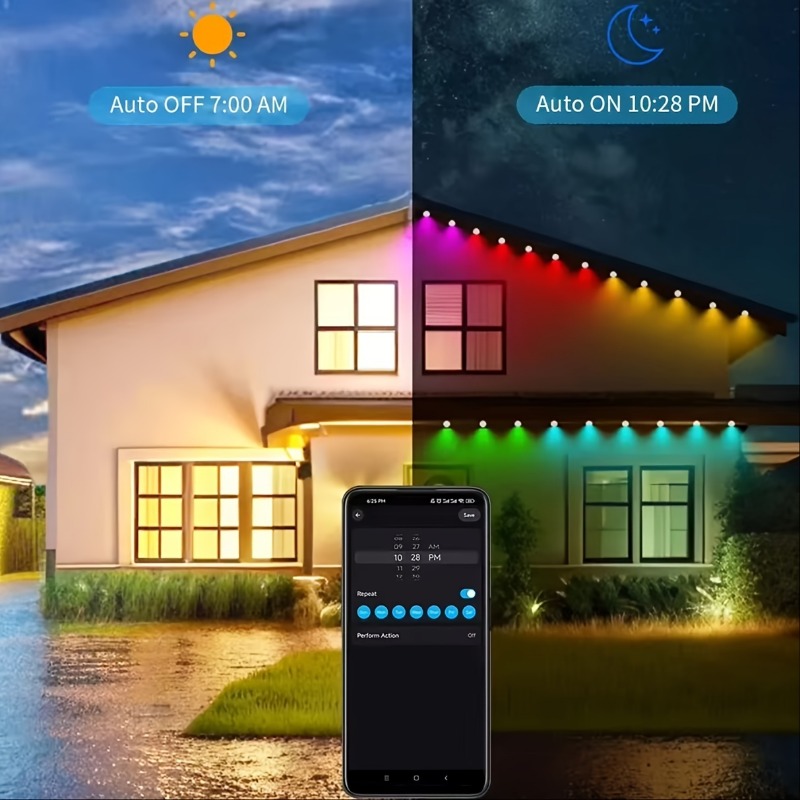 Luzes externas permanentes de  - Smart Led Garden avaliação e preço