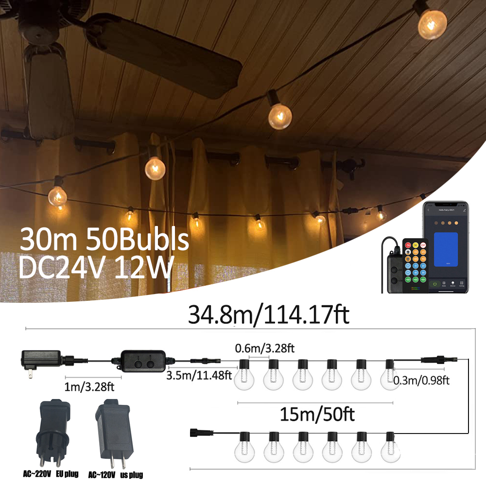 Luzes LED Inteligentes G40 par - Smart Led Garden avaliação e preço